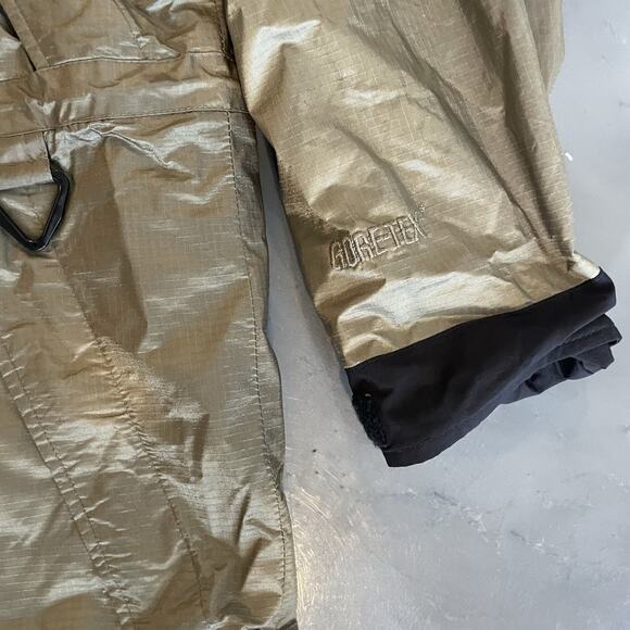 Eddie Bauer EBTek Goretex Jacket Coat Mens M Green Weatherproof Hood Ripstop - Picture 3 of 14